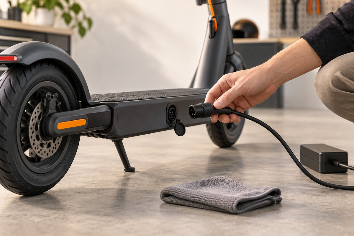 Vérification de la prise et du connecteur avant la recharge